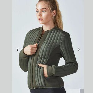 Green Puffer Jacket NWOT